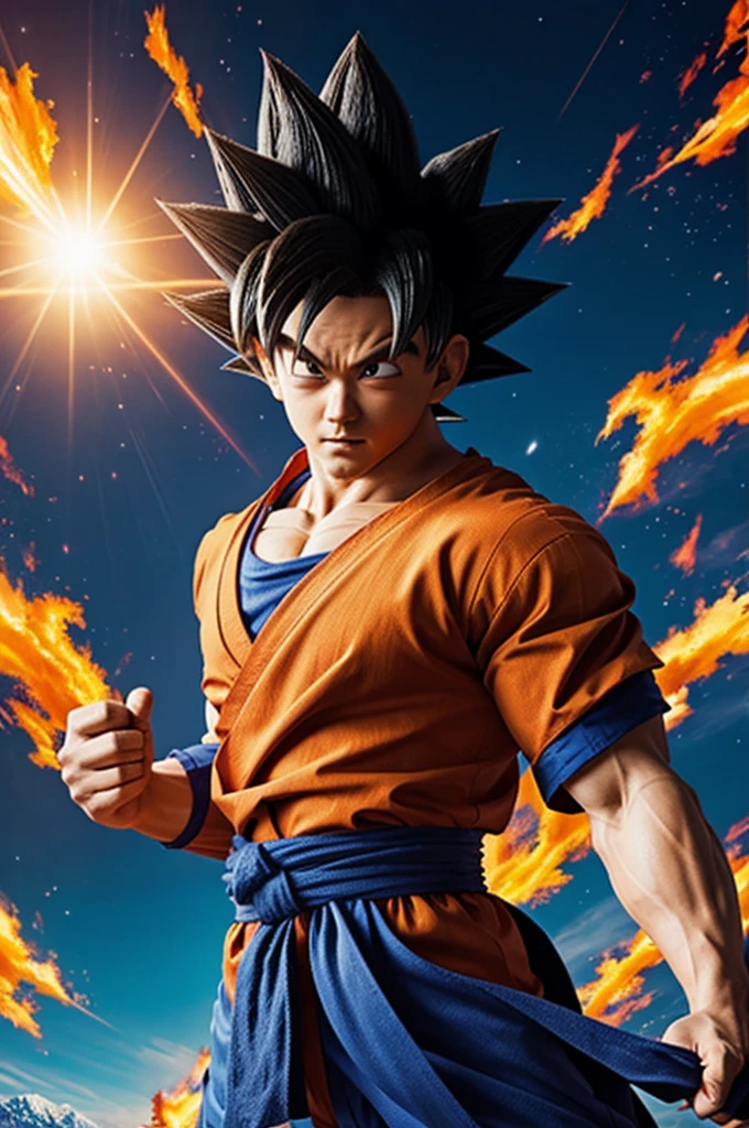Make Goku using a domain expansion 
