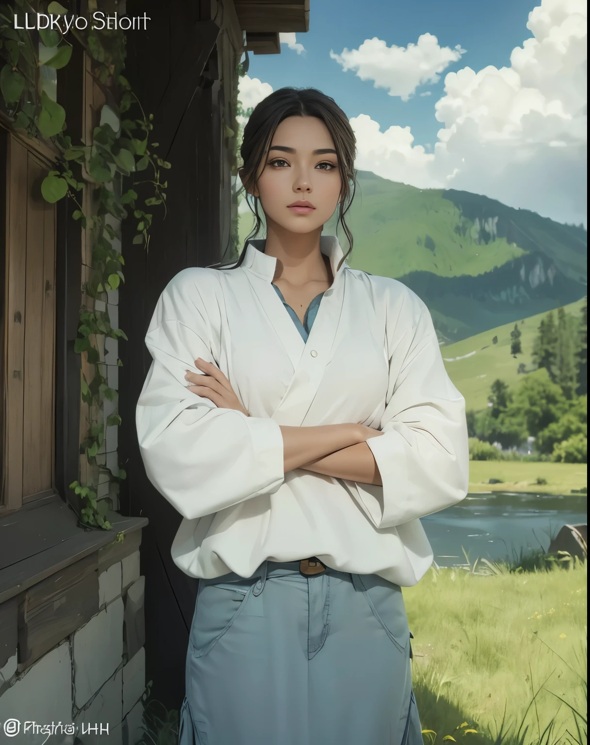 (Best quality, 8k, 32k, Masterpiece, UHD:1.2) "Transform the given anime art into a highly realistic art style. Focus on enhancing hair and skin textures to achieve a lifelike appearance with proportional detail.
For the hair, ensure it has natural flow and individual strands that reflect light realistically, showing subtle variations in color and texture. The hair should look voluminous and layered, with a soft, natural sheen.
For the skin, add realistic texture and depth. Include subtle details like pores, fine lines, and natural imperfections to create a lifelike appearance. Ensure the skin has a realistic tone and shading, capturing the natural interplay of light and shadow.
Pay close attention to the eyes, making them look expressive and alive. Add depth and reflection to the irises, and ensure the eyelashes and eyebrows are finely detailed.
The facial features should be proportionally accurate, with realistic contours and shading. The lips should have natural texture and subtle color variations.
Overall, the transformation should retain the character’s essence while making the image appear as if it is a photograph of a real person, emphasizing lifelike hair and skin textures with proportional accuracy." ((well-proportion hands)), ((hands with five digits))
