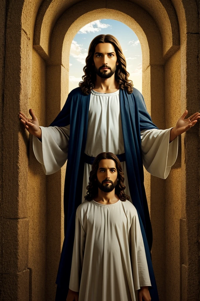 optical illusion of jesus 
