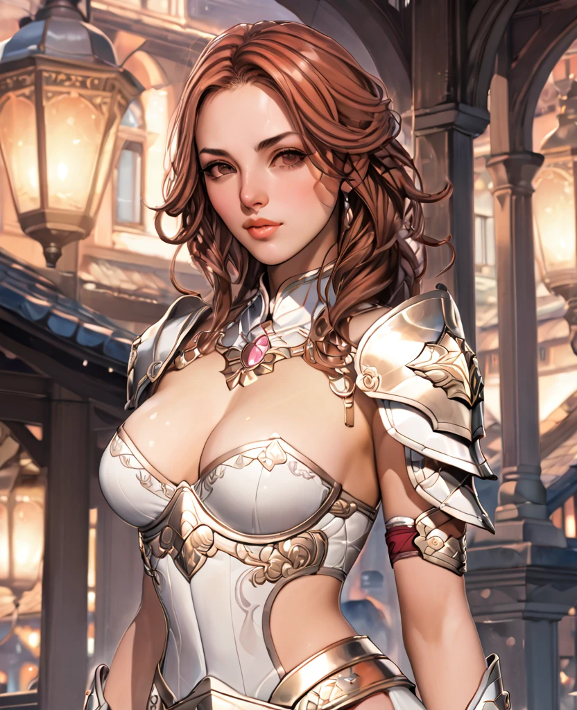 {{{nsfw:1.5}}},{{{Nude:1.3}}},(1.woman, solo), 8K, ((Mastepiece)),(((highest quality))),((Super detailed)),((((Realism)))), Photorealistic:1.37, (Ultra-realistic), (An illustration), (High resolution), (Very detailed), (The best An illustration), (Super detailed wallpaper), (Detail face), (beautiful performance), ((Details highest quality skins:1.2)), ((damp skin)), ((Reddish cheeks)), (Super detailed background, Detailed background), (beautiful,nice:1.2), Woman photographed from above with a fisheye lens, Sexy woman in white gold and pink lotus lace armor skirt, Pan Zhenwei Art Station, Jean J.., Detailed fantasy art, Amazing character art, Fan Art Best Art Station, Gorgeous and detailed character art, Beautiful armor, Very detailed artwork, Detailed digital anime art, ArtStation Pixiv の Artgerm, Girl in Armor, Cleavage Big Tits:1.2, (mini skirt:1,5)