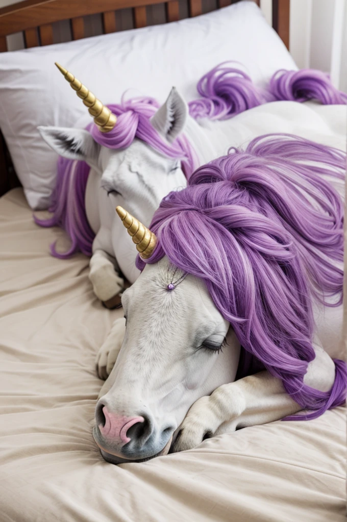 Unicorn asleep