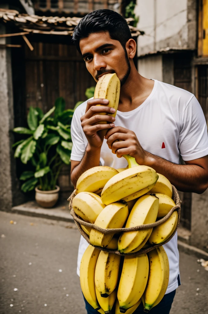 Thai soldier fucks banana tree