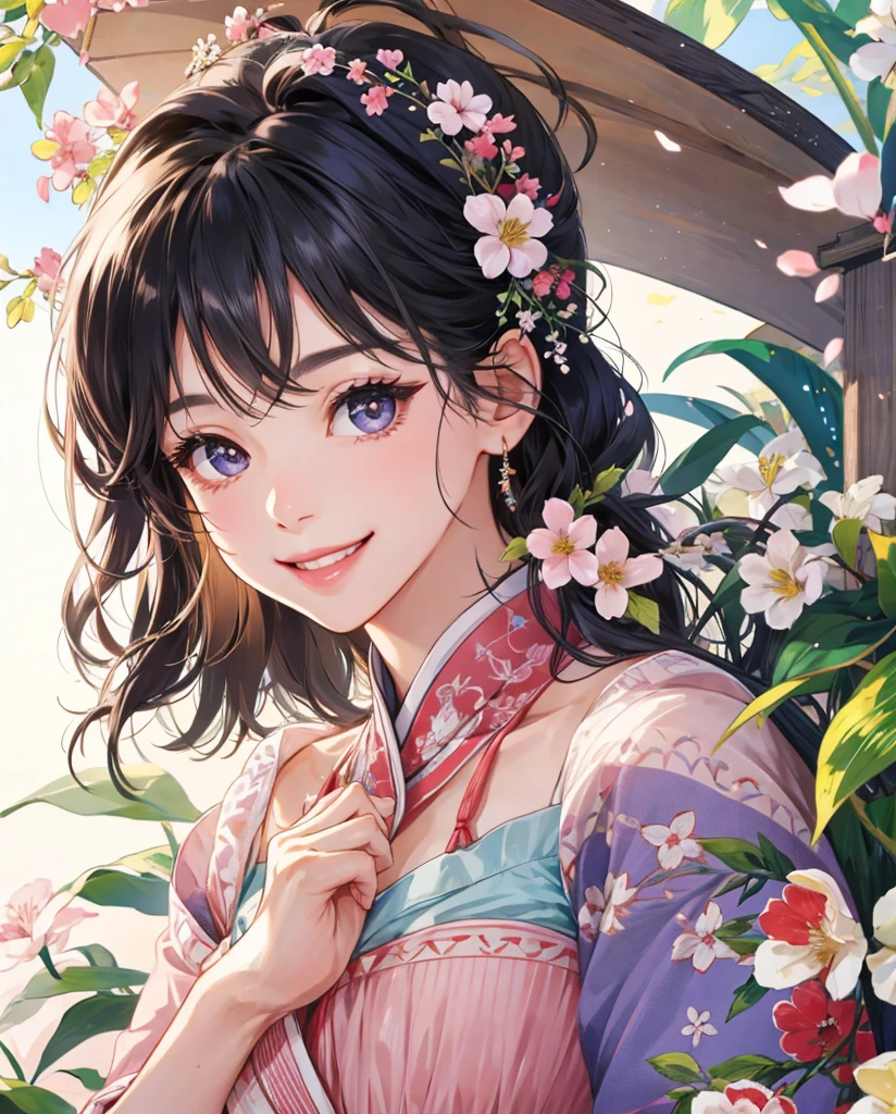 Realistic、pretty girl、Beautiful woman、Beautiful little eyes、Distinctive eyelashes、Beautiful woman、Adorable、
The beauty of a smile