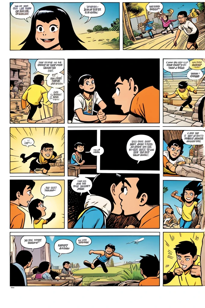 monke comic chasing a girl
