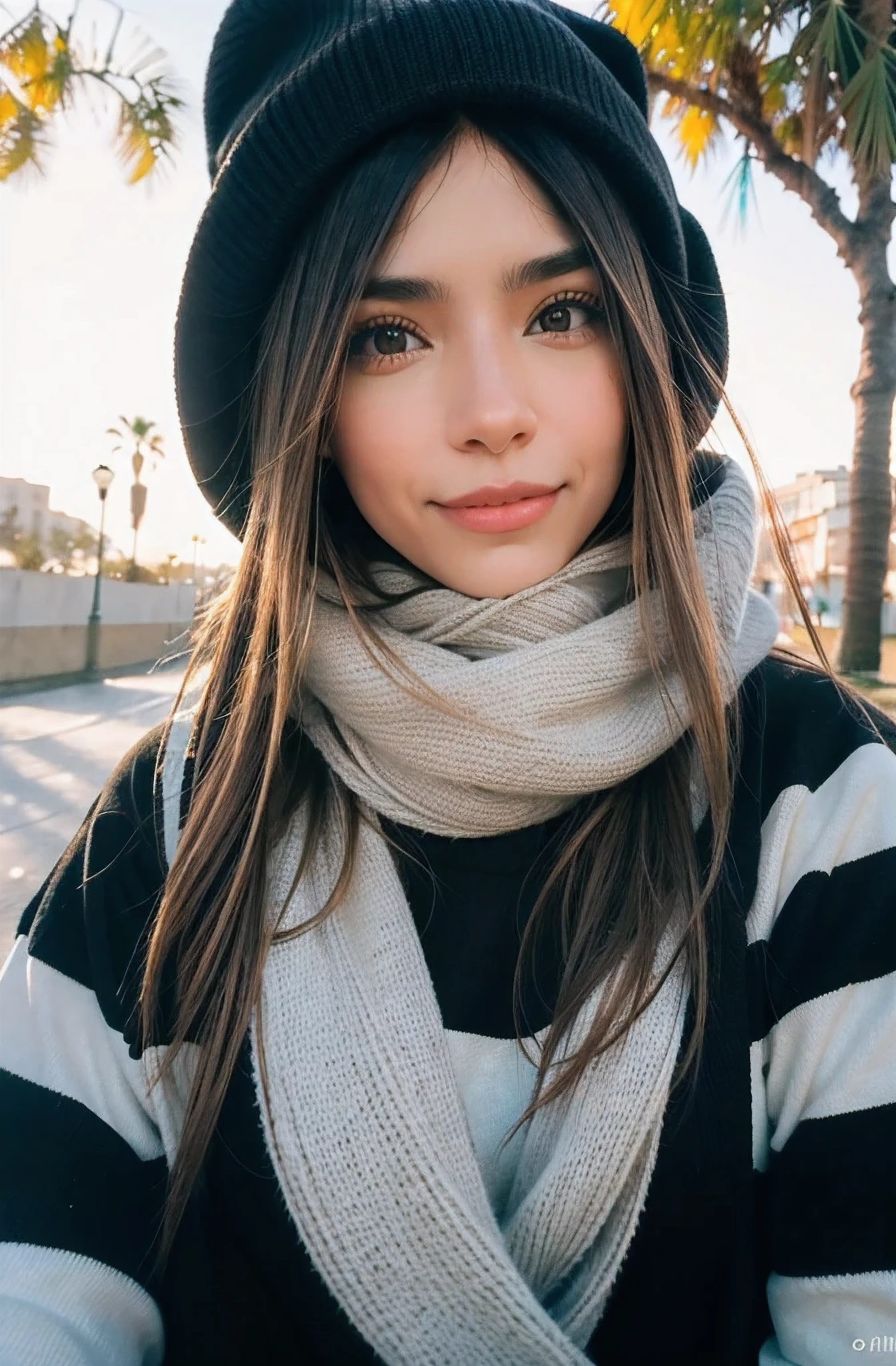 v1.0
Rivers (Best Quality,High resolution),ultra detailed,realist,portrait,warm colors,Soft lighting,happy expression,by rubio,park,giant sweater,scarf,beautiful eyes,cap,autophoto,honey poop, large black plastic frame lenses for improved vision