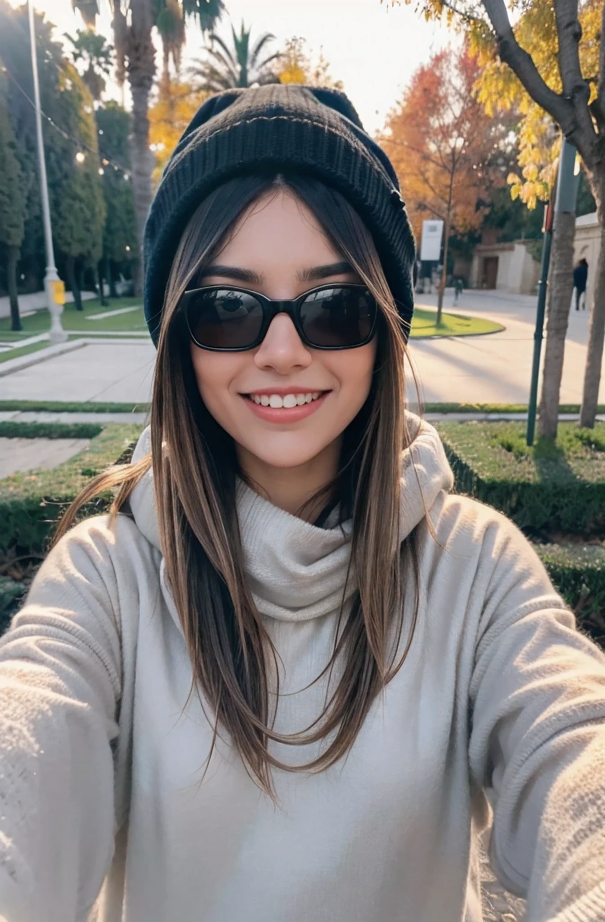 v1.0
Rivers (Best Quality,High resolution),ultra detailed,realist,portrait,warm colors,Soft lighting,happy expression,by rubio,park,giant sweater,scarf,beautiful eyes,cap,autophoto,honey poop, large black plastic frame lenses for improved vision