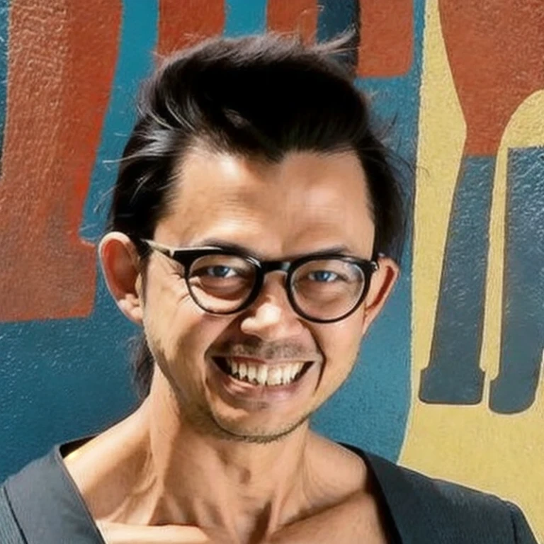 (masterpiece, best quality:1.2), 1man, BrInImKu3 face, face, solo