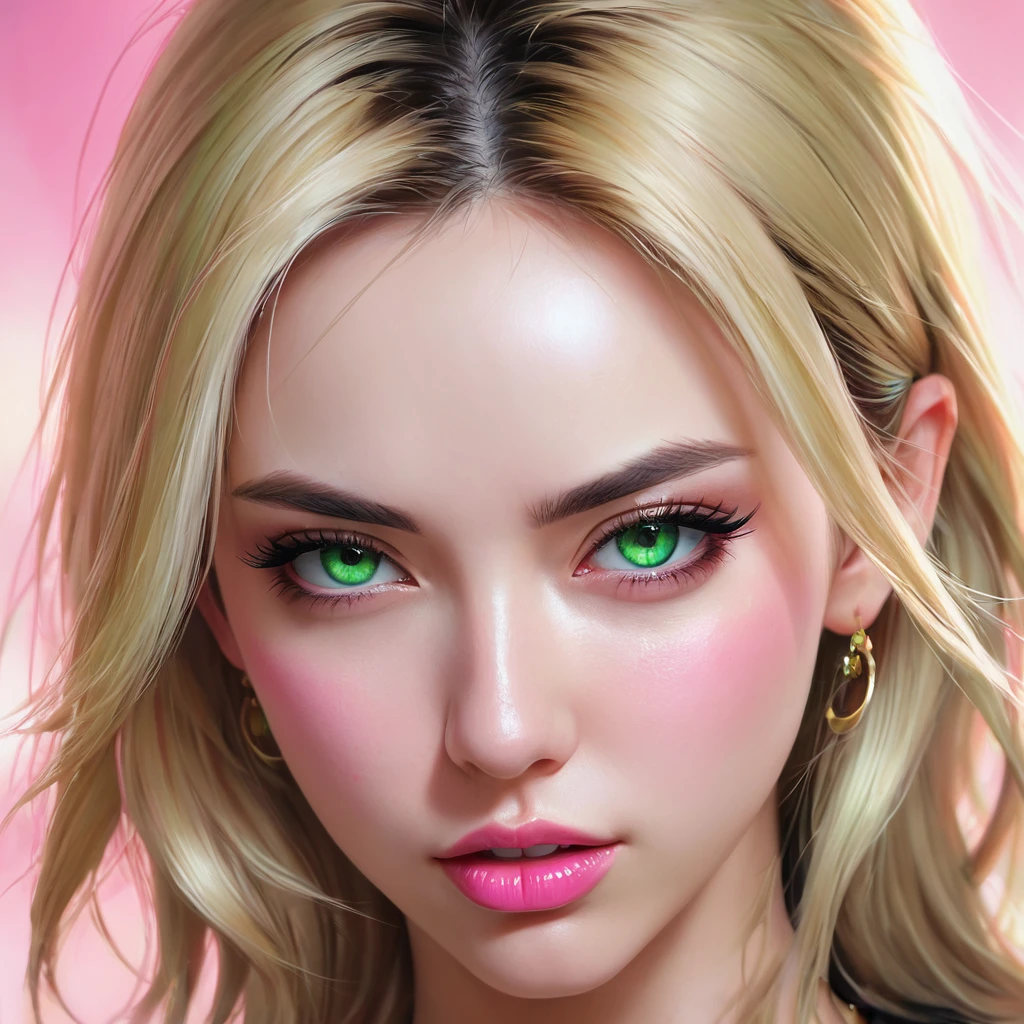 Oral rape of the woman blonde hair green eyes and pink batm and a black top, realistic art style, RossDraws portrait, Artgerm portrait, Anime realistic artstyle, 4K realistic digital art, 4K realistic digital art, 8K Artgerm Bokeh, DeviantArt Artstation CGScosiety, ArtGerm extremely detailed, made with anime painter studio, RossDraw digital painting, (cum on face:1.3), (cum on black top: 1.3)