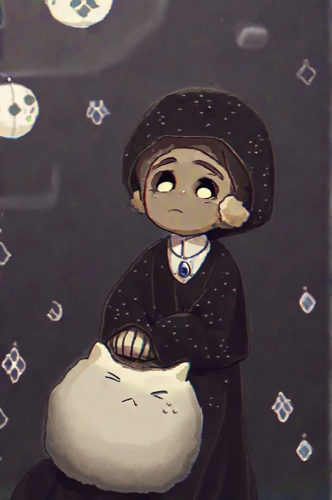 ((Лучшее качество)), ((шедевр)), (подробный), draw a little lonely boy who is very sad because of the lack of parents