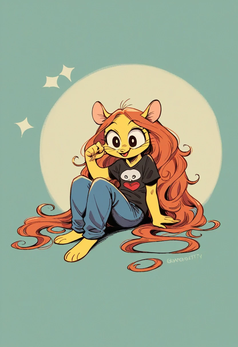 here is a black gato with a very long hair sitting on the ground, gato. pintura digital, adorable pintura digital, elokitty, black gato, realistic anime gato, cute gato, lindo arte digital detallado, !!!! gato!!!!, anime gato, anthropomorphic female gato, anthropomorphic gato, lindo arte digital, !!! gato!!!, awesome gato