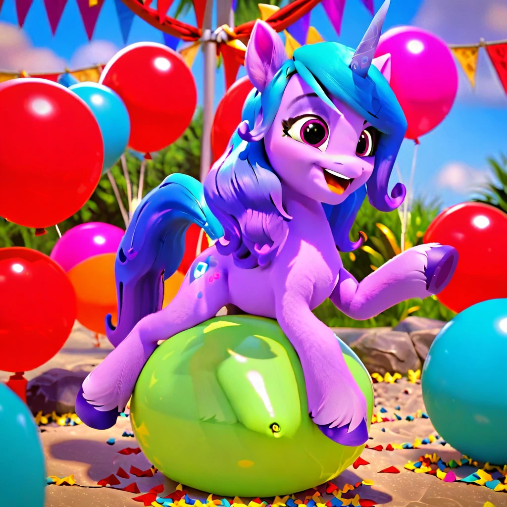 score_9, score_8_up, score_7_up, score_6_up, score_5_up, score_4_up, 
female, Izzy Moonbow, solo, looner, nonpop, balloon nonpop, detailed background, party, selfie, fanservice, plot, balloon fetish, balloon support, 3d, hd, 4k, solo,
safe, rating safe,
spread legs, plot, blowing up balloons, balloon blowing, wide hips, arched back, overinflated balloon, tight balloon, necked balloon, translucent balloon, white star print on balloon, balloon inflation, bouncing, squeaking, noisy, loud,
My Little Pony: Make Your Mark, My Little Pony: A New Generation, cinematic, dynamic angle, depth of field, bloom, subsurface scattering