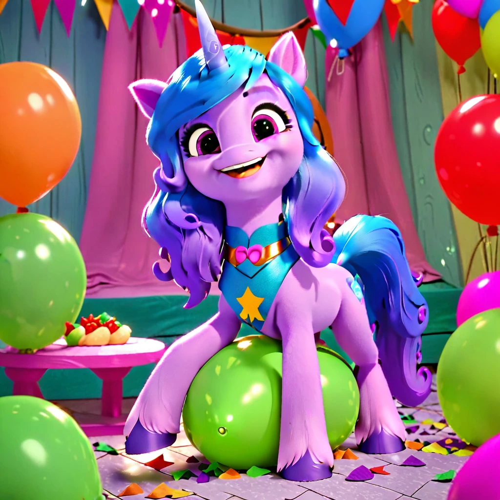 score_9, score_8_up, score_7_up, score_6_up, score_5_up, score_4_up,
female, Izzy Moonbow, solo, looner, nonpop, balloon nonpop, detailed background, party, selfie, fanservice, plot, balloon fetish, balloon support, 3d, hd, 4k, solo,
safe, rating safe,
spread legs, plot, blowing up balloons, balloon blowing, wide hips, arched back, overinflated balloon, tight balloon, necked balloon, translucent balloon, white star print on balloon, balloon inflation, bouncing, squeaking, noisy, loud,
My Little Pony: Make Your Mark, My Little Pony: A New Generation, cinematic, dynamic angle, depth of field, bloom, subsurface scattering