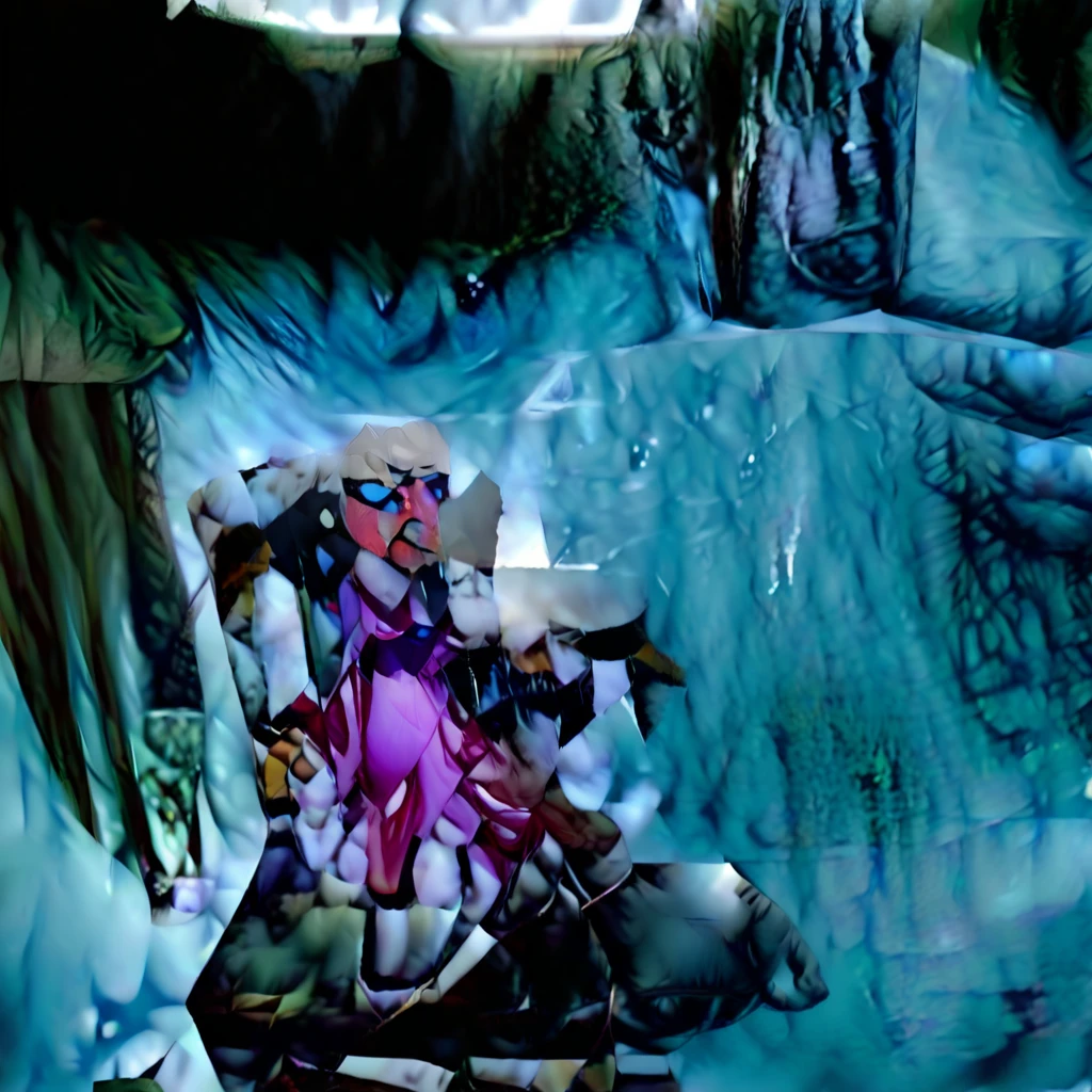 Jogo de terror survival horror Playstation 1, about a ship stranded on a glacier during blizzard, and an albino man, baldie, with a malicious smile, pipe in mouth and old uniform of a British naval officer