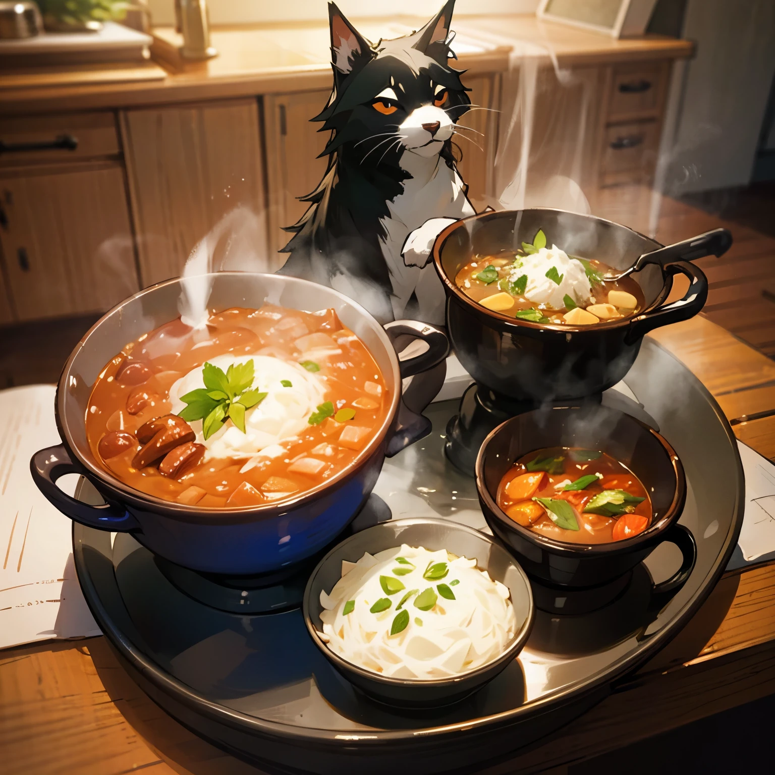 Different world Fantasy cooking Item image restaurant stew Looks delicious cute