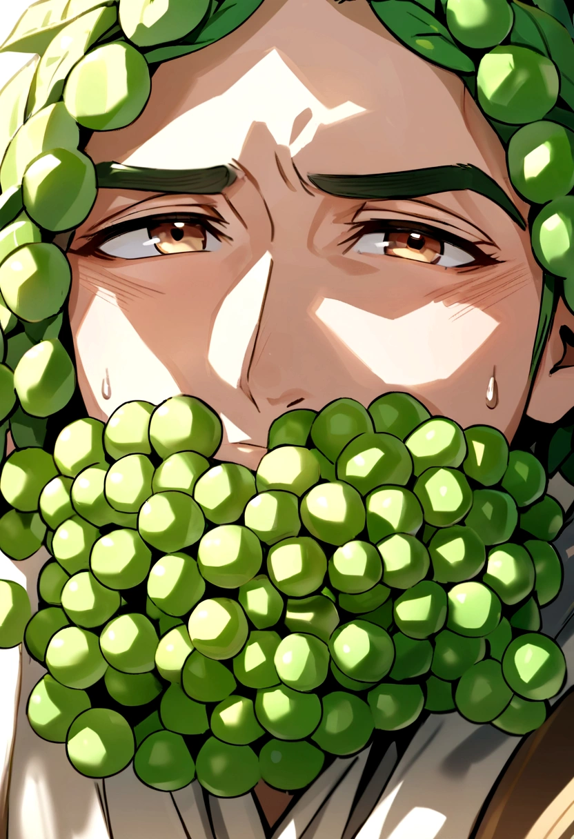 Show the meaning the people know that this is PEA PROTEIN, making actor looks as a agriculturer