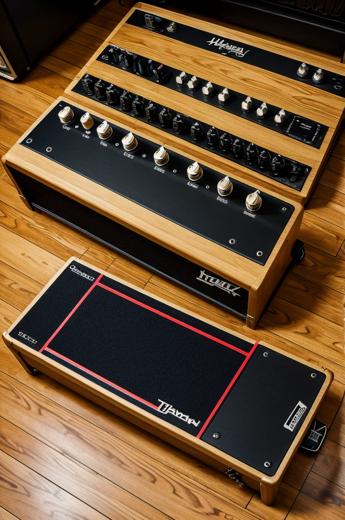 Bass guitar pedal board named Hawk Tuah Spitter