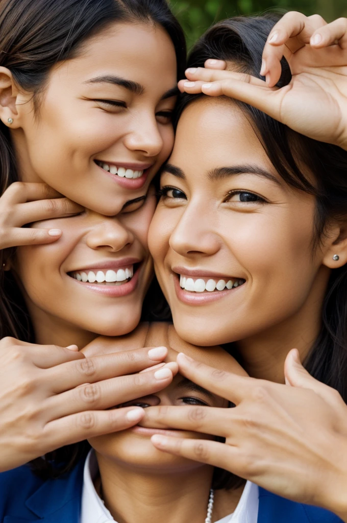 Create a profile photo about the organization by donating smiles and joining hands