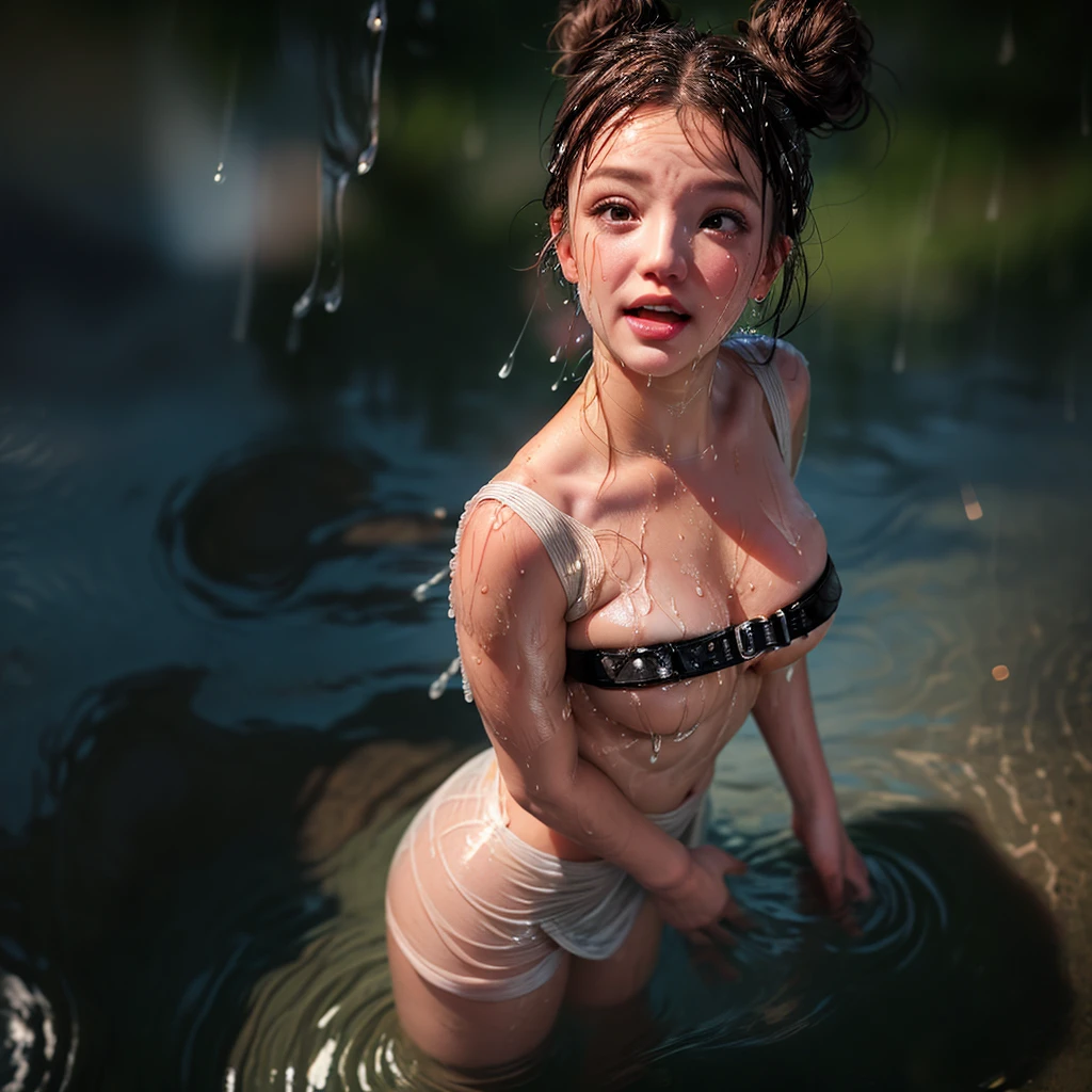 masterpiece of ExtremelyDetailed (ProfessionalPhoto of Stunning women:1.4) Looking at Sky, (((Downpour))), BraidHair with bun, (Joyful Expressions LifeLike Rendering), ((Extremely detailed beautiful face and eyes)) BlushAhegao SmoothArmpit LiquidSoap WhiteBubbles (((WetHair))) BREAK PUNIPUNI ((Britney Spears))britneyspears-smf, Beltbra, MysticSight, (Torrential Rain:1.4) (SparklingDrops:1.28) (Overflowing HUGE Underboob Overflowing WaterDrops Overflowing water)(((WetHair WetFace WetSkin:1.37))), (SFW), HiddenHands, MotionBlur (BokeH:1.4), (no extra limbs), (no extra eyebrow), (((from above)))