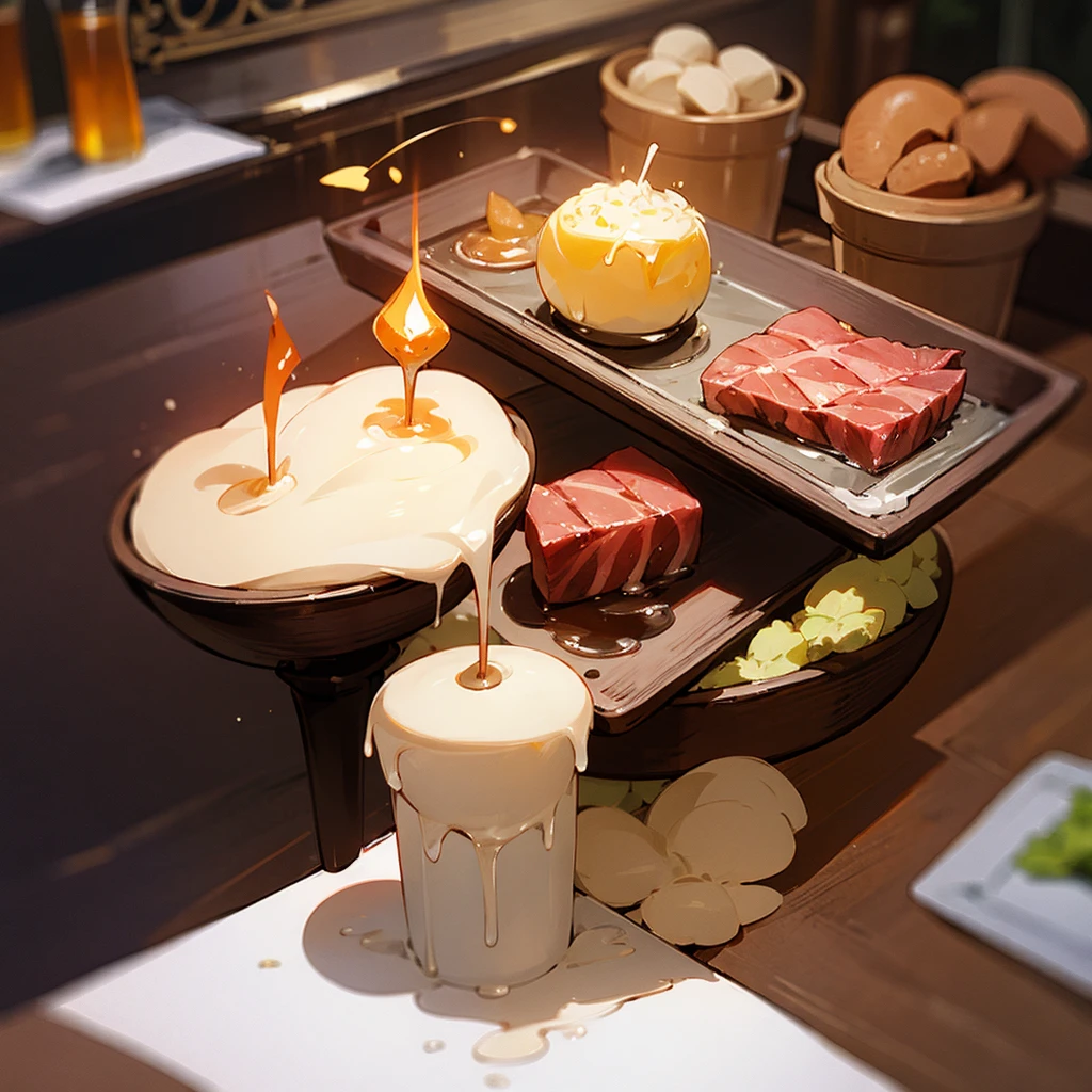 Different world Fantasy cooking Item image restaurant steak Looks delicious cute
