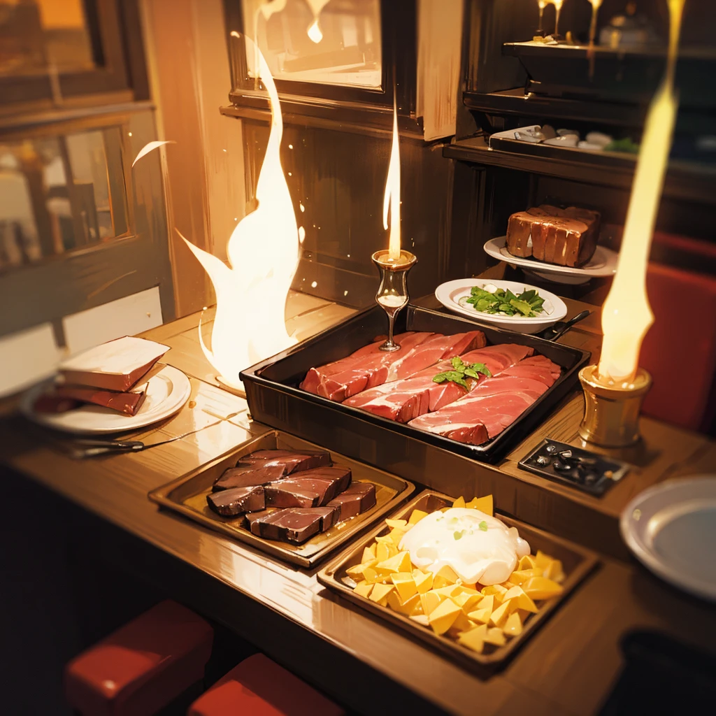 Different world Fantasy cooking Item image restaurant steak Looks delicious cute