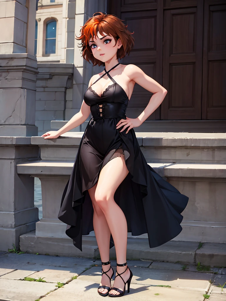high heels cross straps , merula, full body