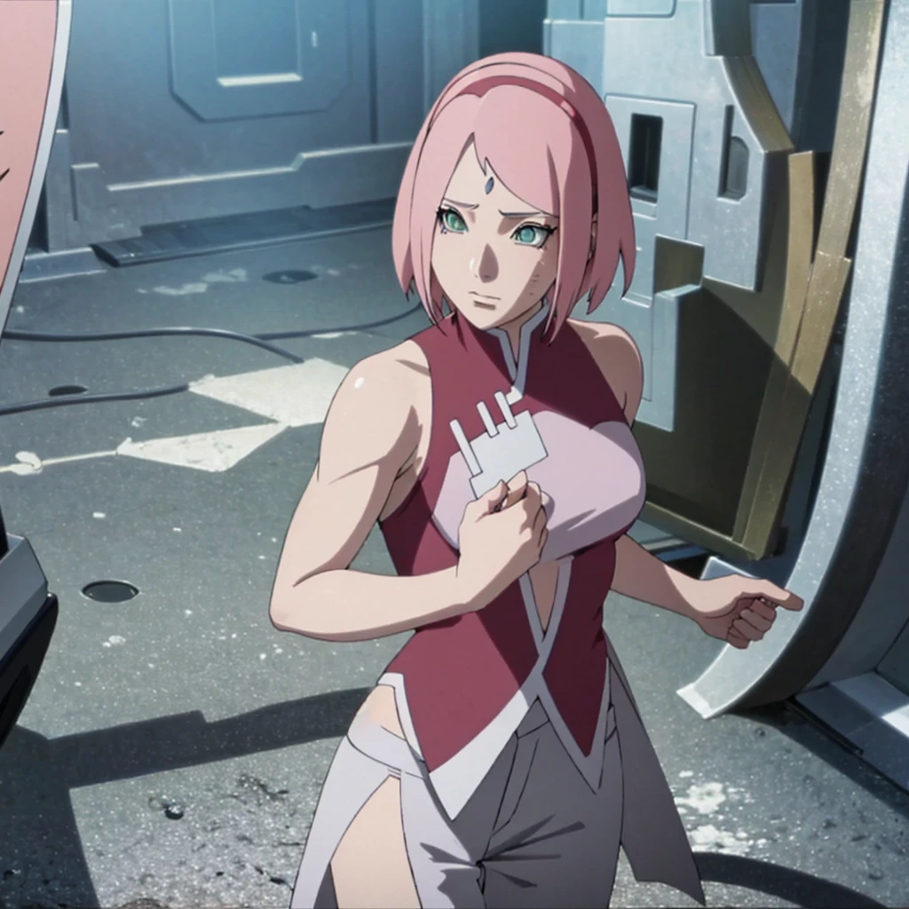Beautiful photo of muscular milf Sakura Haruno from boruto.