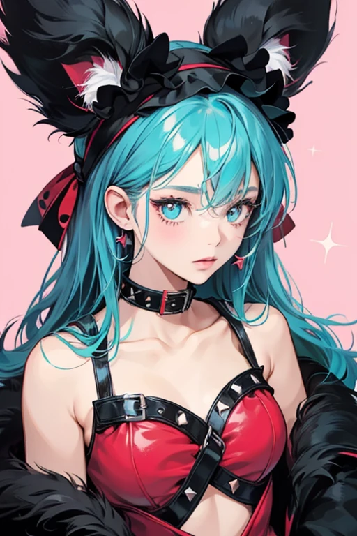Girl, sky blue hair, highly detailed, creative, stylish fashion clothing, breathtaking, high resolution