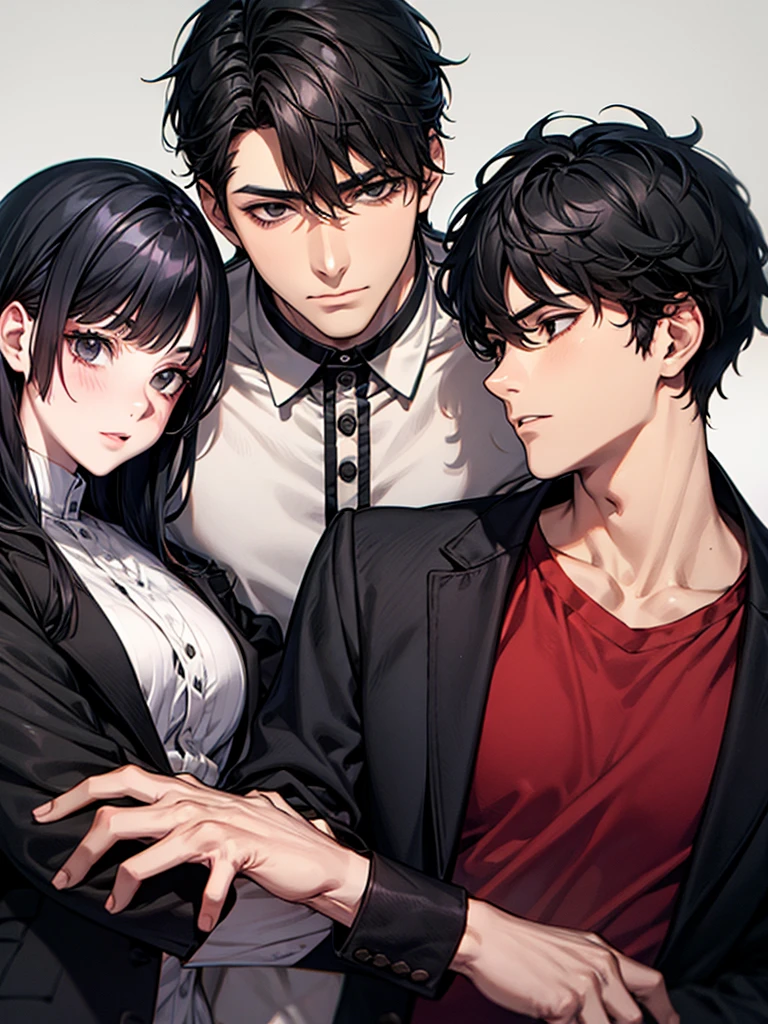 Adult man with black hair and black eyes