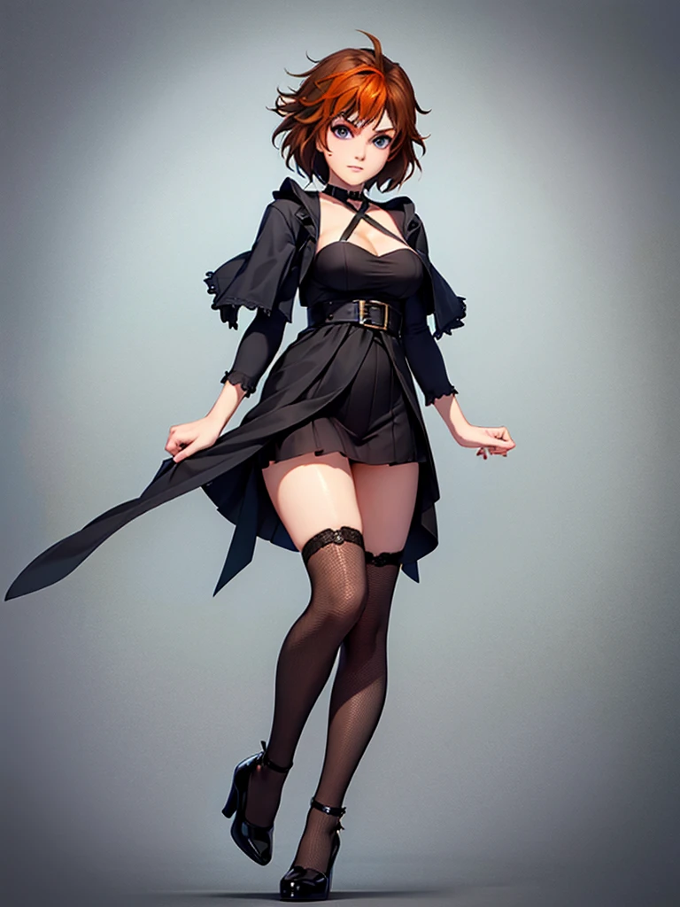 high heels cross straps knee high, merula, full body