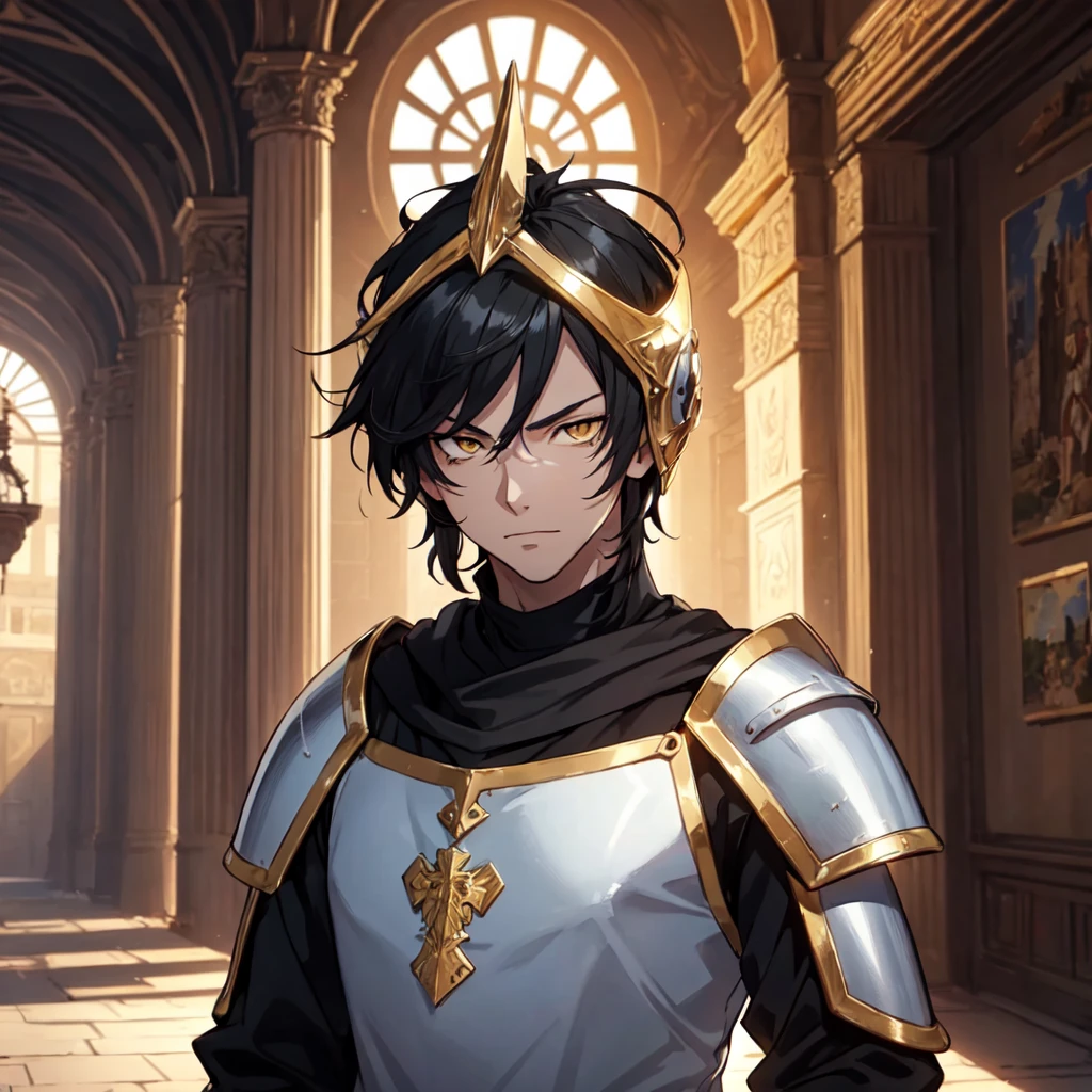128K Ultra High Definition,
128K Ultra High Quality,
128K Ultra High Resolution,
Best Definition,
Best Quality,
Best Resolution,
Perfectly Detailed,
Perfectly Designed,
Extremely Detailed,
Extremely Designed,
Hyper Detailed,
Hyper Definition,
Hyper Quality,
Hyper Resolution,
Masterpiece,
(((Anime))),
Body Shot,
(((Boy))),
Handsome,
Muscular Body,
(((Black Mid Hair))),
(((Yellow Eyes))),
(((Gold Warlord Armor))),
(((Inside Of Medieval Royal Palace Background Scenery))),