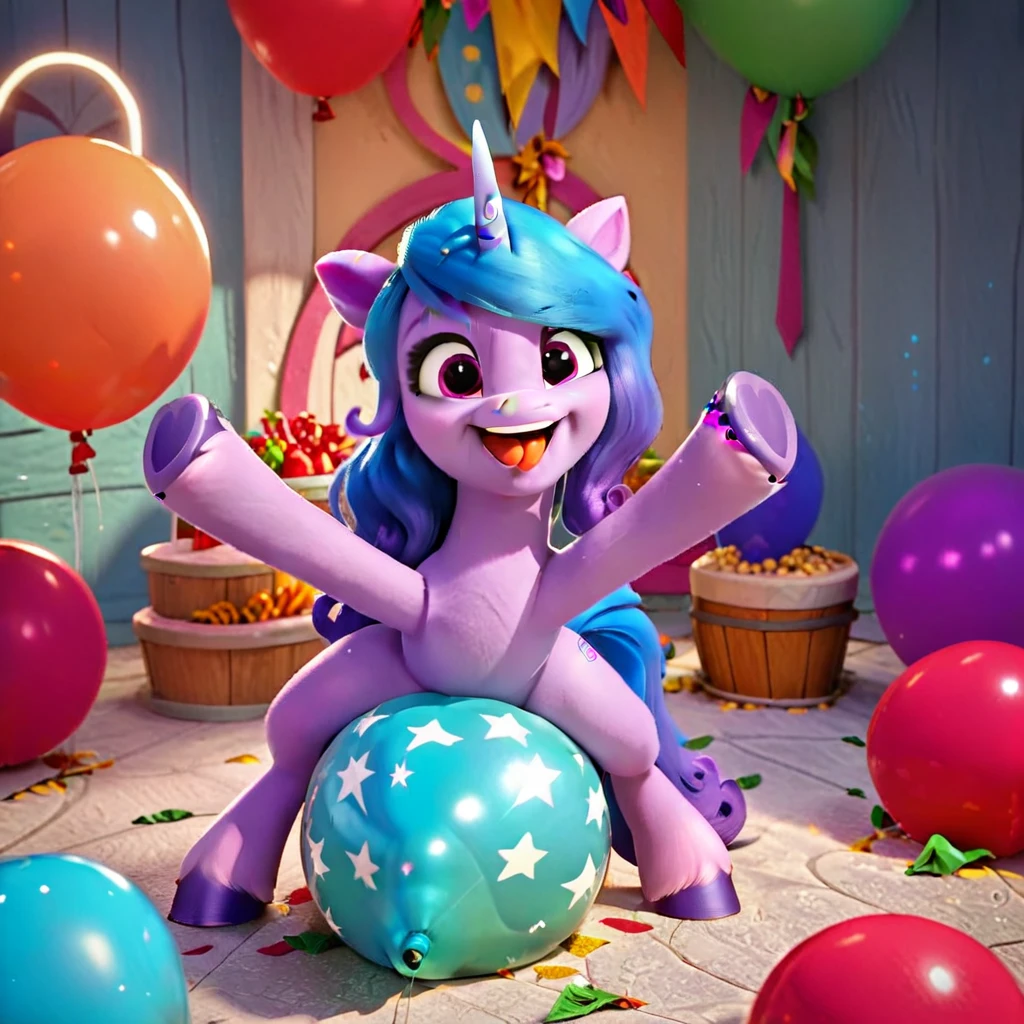 score_9, score_8_up, score_7_up, score_6_up, score_5_up, score_4_up,
female, Izzy Moonbow, solo, looner, nonpop, balloon nonpop, detailed background, party, selfie, fanservice, plot, balloon fetish, balloon support, 3d, hd, 4k, solo,
safe, rating safe,
spread legs, plot, blowing up balloons, balloon blowing, wide hips, arched back, overinflated balloon, tight balloon, necked balloon, translucent balloon, white star print on balloon, balloon inflation, bouncing, squeaking, noisy, loud,
My Little Pony: Make Your Mark, My Little Pony: A New Generation, cinematic, dynamic angle, depth of field, bloom, subsurface scattering