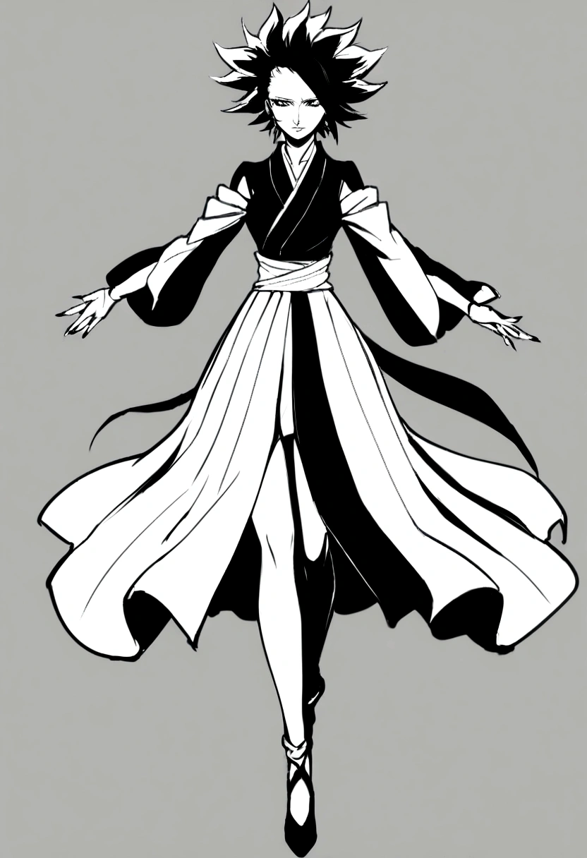 1 girl,in bleach style,full body