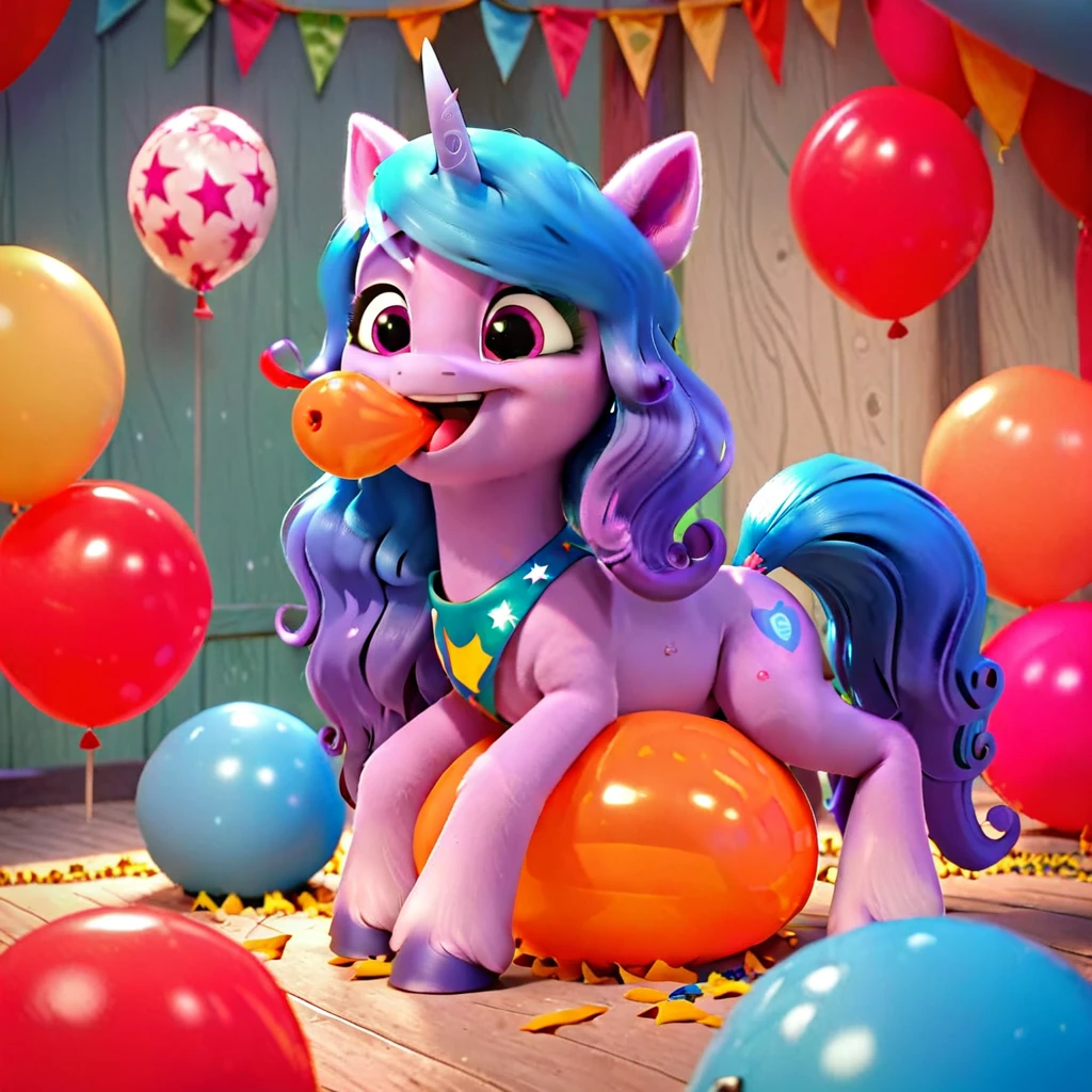 score_9, score_8_up, score_7_up, score_6_up, score_5_up, score_4_up,
female, Izzy Moonbow, solo, looner, nonpop, balloon nonpop, detailed background, party, selfie, fanservice, plot, balloon fetish, balloon support, 3d, hd, 4k, solo,
safe, rating safe,
spread legs, plot, blowing up balloons, balloon blowing, wide hips, arched back, overinflated balloon, tight balloon, necked balloon, translucent balloon, white star print on balloon, balloon inflation, bouncing, squeaking, noisy, loud,
My Little Pony: Make Your Mark, My Little Pony: A New Generation, cinematic, dynamic angle, depth of field, bloom, subsurface scattering