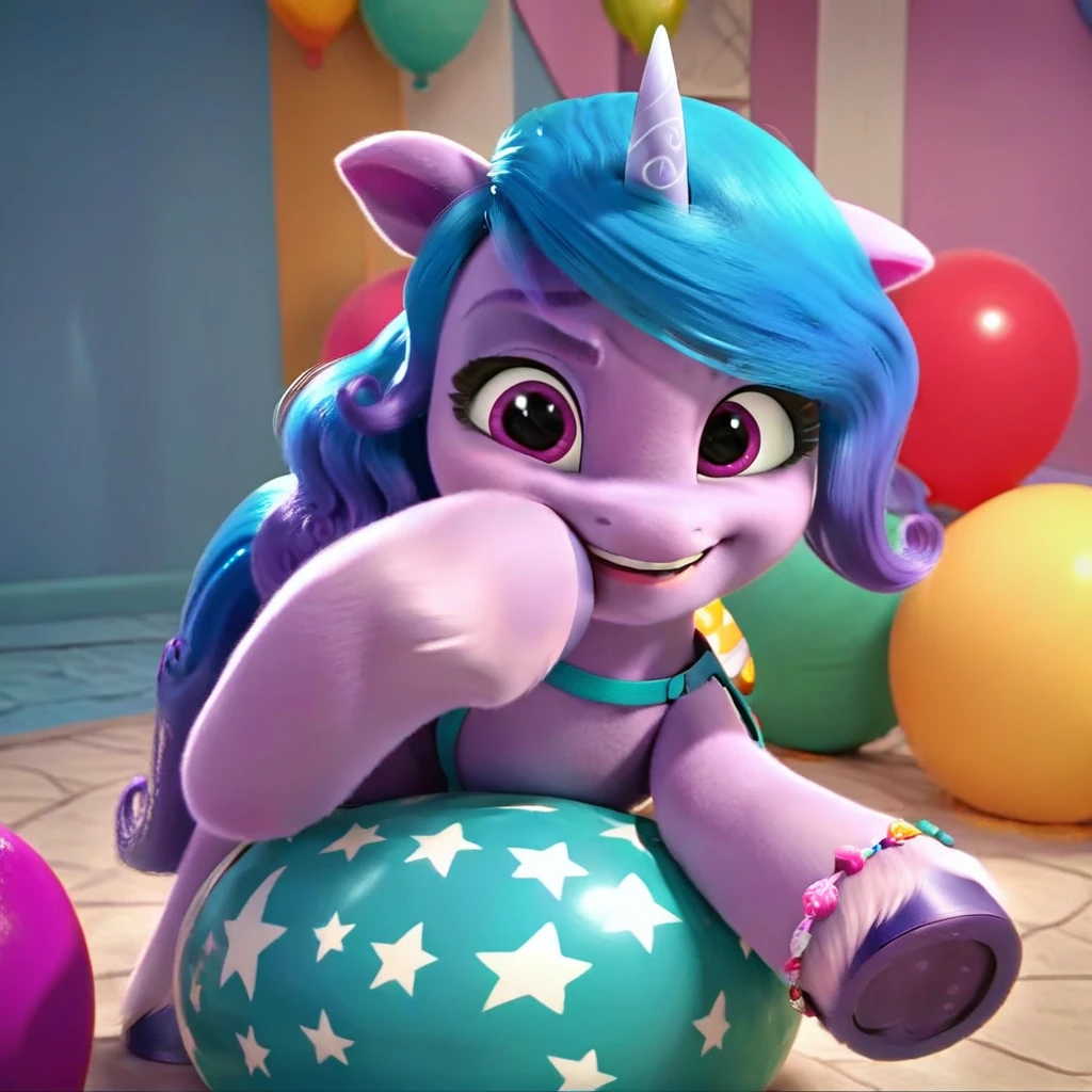 score_9, score_8_up, score_7_up, score_6_up, score_5_up, score_4_up,
female, Izzy Moonbow, solo, looner, nonpop, balloon nonpop, detailed background, party, selfie, fanservice, plot, balloon fetish, balloon support, 3d, hd, 4k, solo,
safe, rating safe,
spread legs, plot, blowing up balloons, balloon blowing, wide hips, arched back, overinflated balloon, tight balloon, necked balloon, translucent balloon, white star print on balloon, balloon inflation, bouncing, squeaking, noisy, loud,
My Little Pony: Make Your Mark, My Little Pony: A New Generation, cinematic, dynamic angle, depth of field, bloom, subsurface scattering