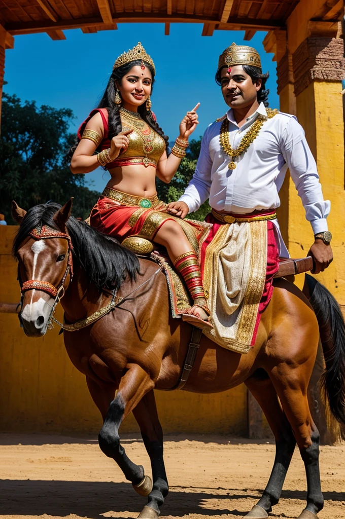lord shri ram riding on horse
