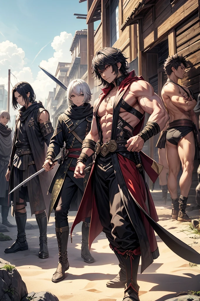 Demon Slayer Squad、Swordsman、male、Muscular、sand嵐、sand、
