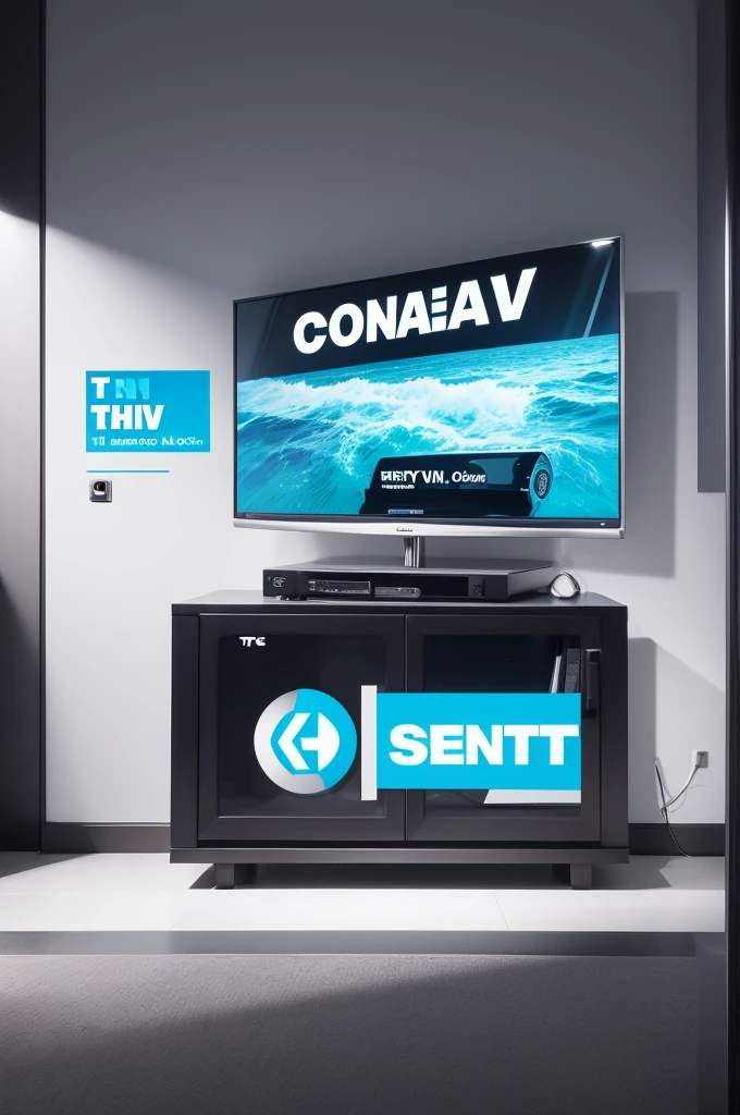 Create a logo with the name Conect Tv