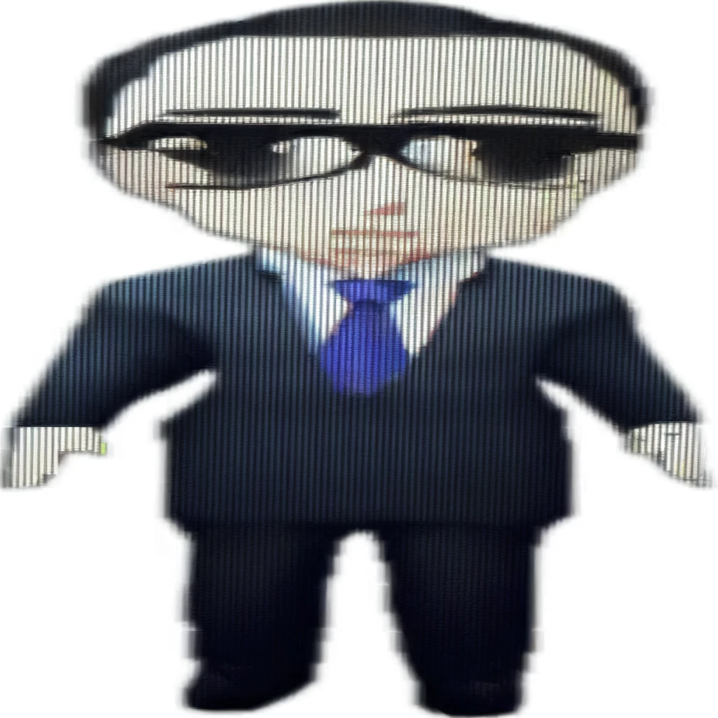 a close up of a cartoon character Wear a suit and tie, 他Wearing a suit, Donald Trump Fortnite Skin, Donald Trump full body detail, Wearing a suit, Animatronic Mark Zuckerberg, Full body mascot, Wear a suit and tie, Wear a suit and tie, Wear a suit and tie, anime joe biden, Joe Biden plays the role of Jojo