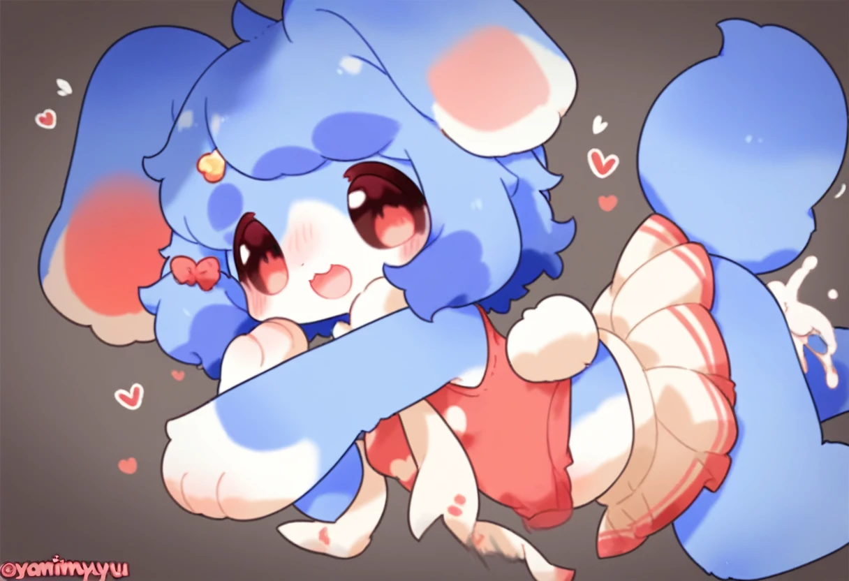 (by nakimayo),(by yousan:0.25),score_10, score_9_up, score_8_up,solo,anthro,kemono,furry,feral,cute ,cocker spanel,puppy,dropped ear,lop rabbit girl, girl, lop rabbit girl, blue fur, female, anthro, furry,small breasts, medium hair, {{{{{lop rabbit ears}}}}},vaginal,sex,cum,nsfw,sailor swit,skirt lift,