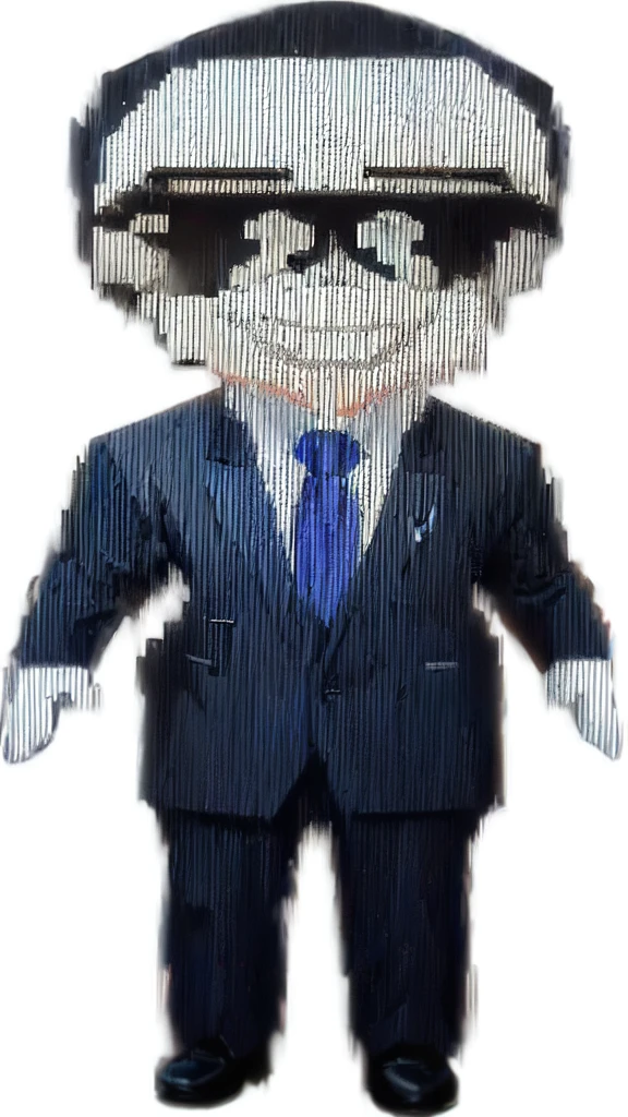 a close up of a cartoon character Wear a suit and tie, 他Wearing a suit, Donald Trump Fortnite Skin, Donald Trump full body detail, Wearing a suit, Animatronic Mark Zuckerberg, Full body mascot, Wear a suit and tie, Wear a suit and tie, Wear a suit and tie, anime joe biden, Joe Biden plays the role of Jojo