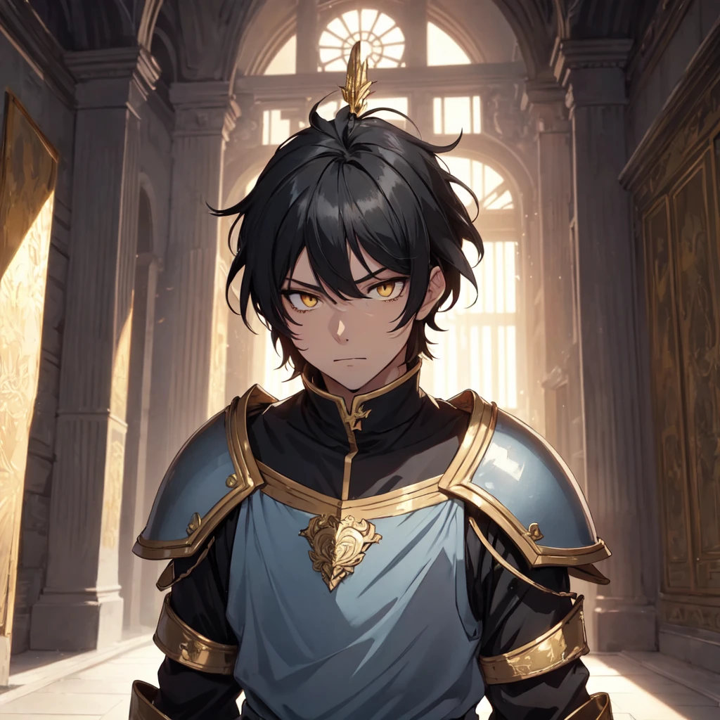 128K Ultra High Definition,
128K Ultra High Quality,
128K Ultra High Resolution,
Best Definition,
Best Quality,
Best Resolution,
Perfectly Detailed,
Perfectly Designed,
Extremely Detailed,
Extremely Designed,
Hyper Detailed,
Hyper Definition,
Hyper Quality,
Hyper Resolution,
Masterpiece,
(((Anime))),
Body Shot,
(((Boy))),
Handsome,
Muscular Body,
(((Black Mid Hair))),
(((Yellow Eyes))),
(((Gold Warlord Armor))),
(((Inside Of Medieval Royal Palace Background Scenery))),