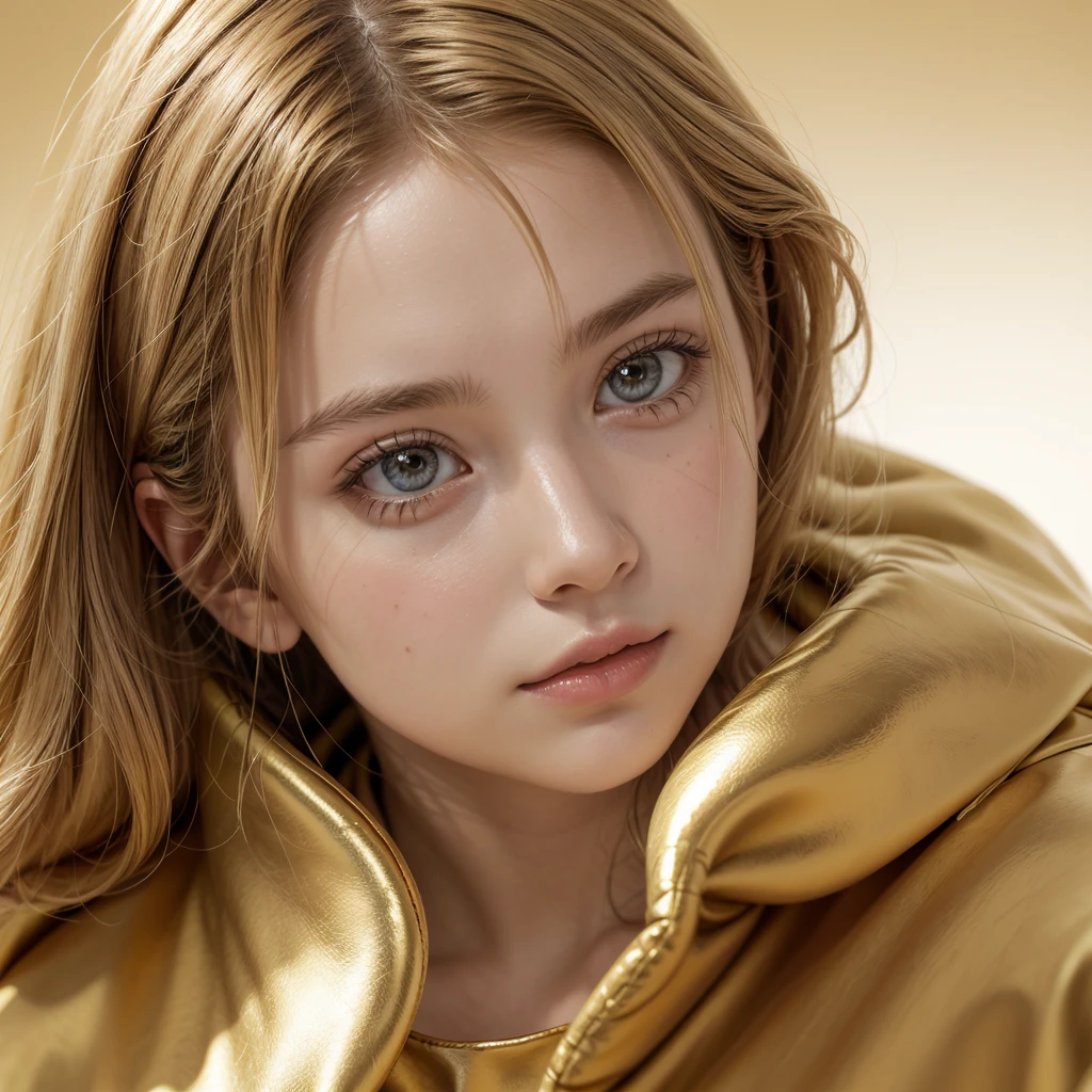 Text « 10 anos », golden, white background