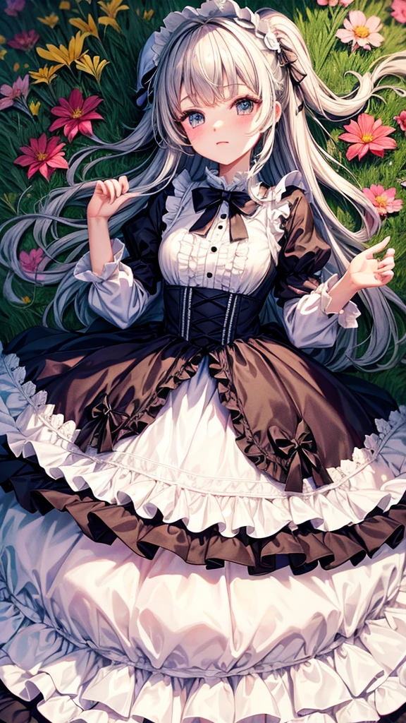 princess dress Lolita Lots of flowers cute