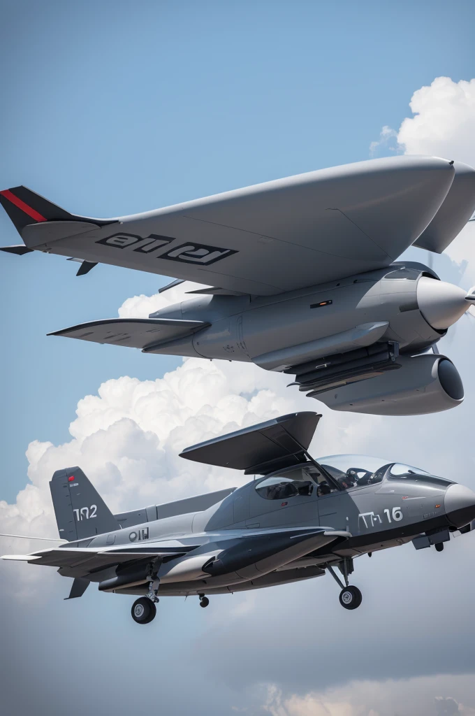 A gray 2022 Titan 160 with black piano wings