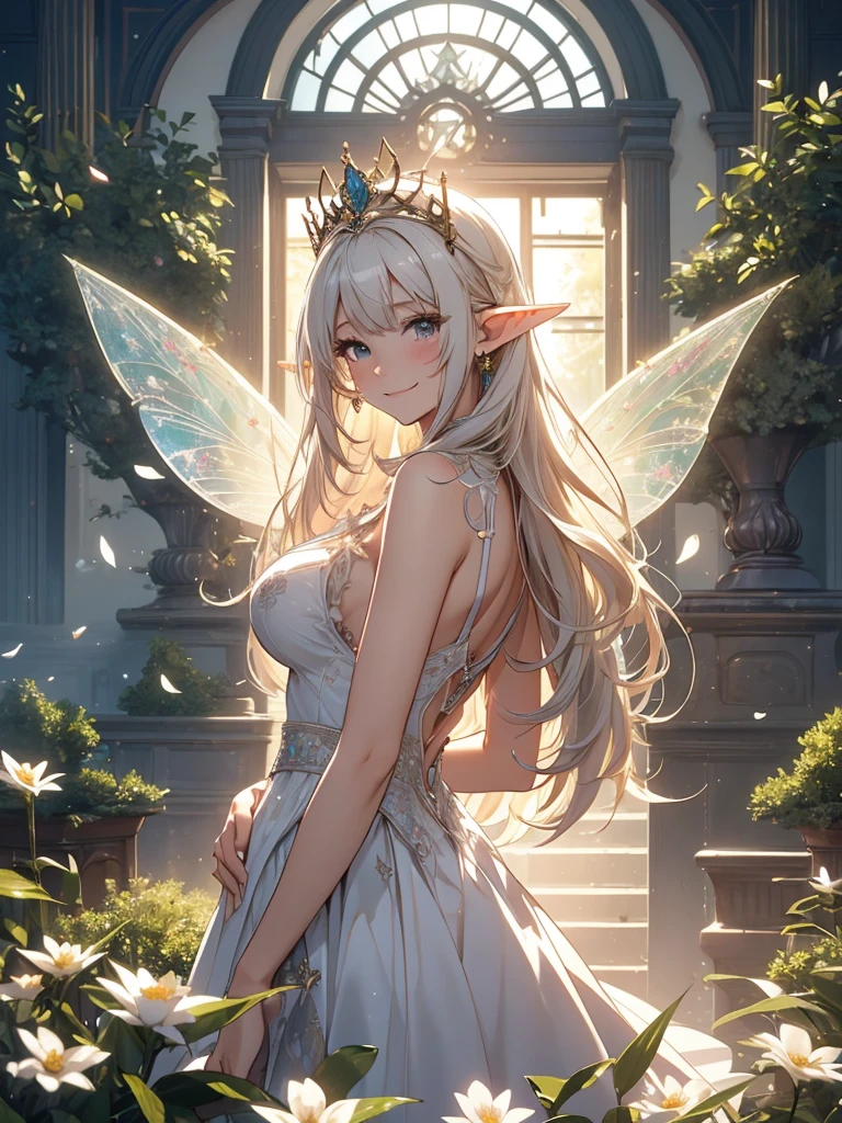 最high quality、1woman elf 、bionde、、、タロットカード風にBeautiful foam、、CourtyardShining fairy wings、E.G: Worst quality ,Flower fractal art 、see-throughbodystocking,Beautiful side shot, radiance,High-definition depiction, Realistic, 8K, Unity, beautiful Shot, light smile, Beautifully and vividly drawn, , Beautiful, beautiful, clear skin、sexly,beautiful dress,Countless rays of light pouring down, Swirling Light, big background, Raise one arm above your head, Intense light is emitted from the magic circle in front of the girl. forest、Lots of leaves、Green leaves、flower、Particles of light、Bedroom at night、Magic Palace、Fairy tale、
Romanticism,Cowboy Shot: The most beautiful form of chaos, Mr..々Farbe, Intertwined flowers, Particle,magical gentle light,smile,sexly,image quality、masterpiece、Beautiful Face、Super beautiful elf woman((Big breasted 22 year old office lady、Bust 100,Beautiful long ironed hair 、bionde hair,height: 165cm。、sexly、Esbian、、high quality、、Visual art、Written boundary depth、、Elf Ears、、universe、Happy smile、Gentle light、Elf forest、elegant、ticker beautiful decorative、、magic、forest、beautiful tiara、Beautiful bed、Beautiful Landscape、A kind smile、wonderful、Fluttering petals、Dance happily、、Cultivate fantasy、、Mystery light Lots of flowers、、art、forest, palace, art,mystery,Ultra-high resolution,atmosphere