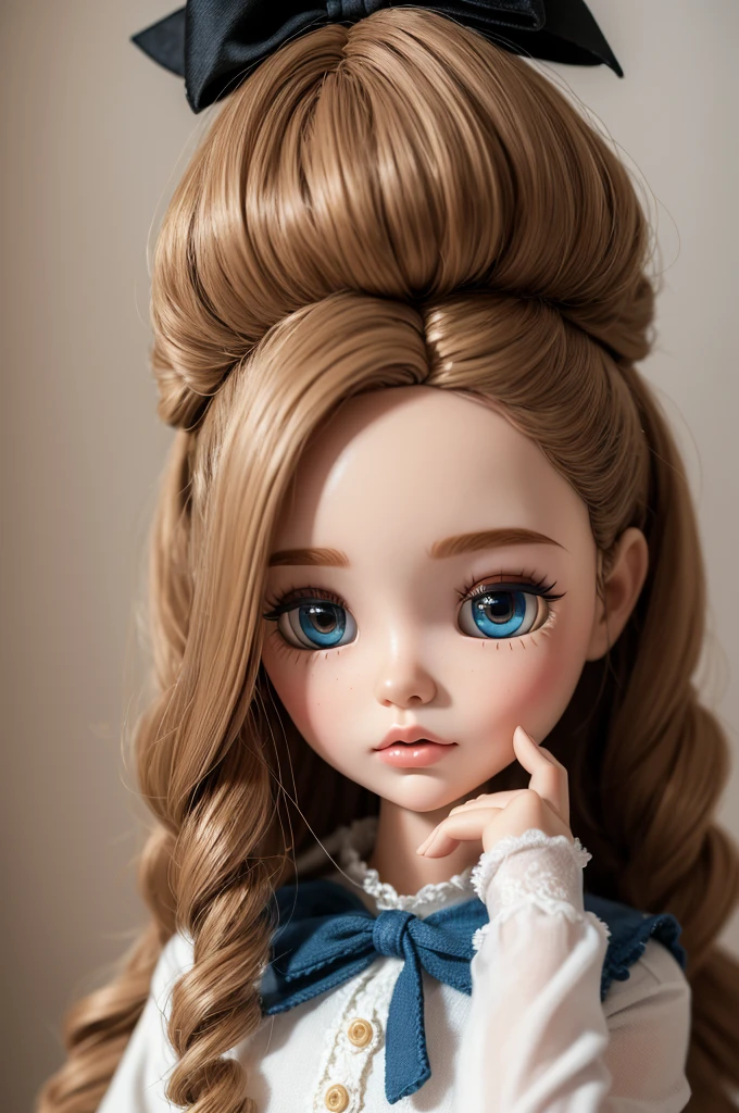 ((best quality)), ((masterpiece)), (detailed), blythe doll do cabelo CACHEADO - QUE POSSUI CACHOS DESDE SUA RAIZ