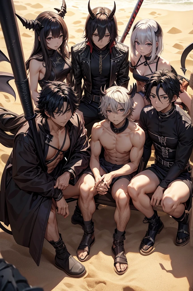 Demon slayer、original、Demon Slayer Squad、male、Muscular、sand嵐、sand、