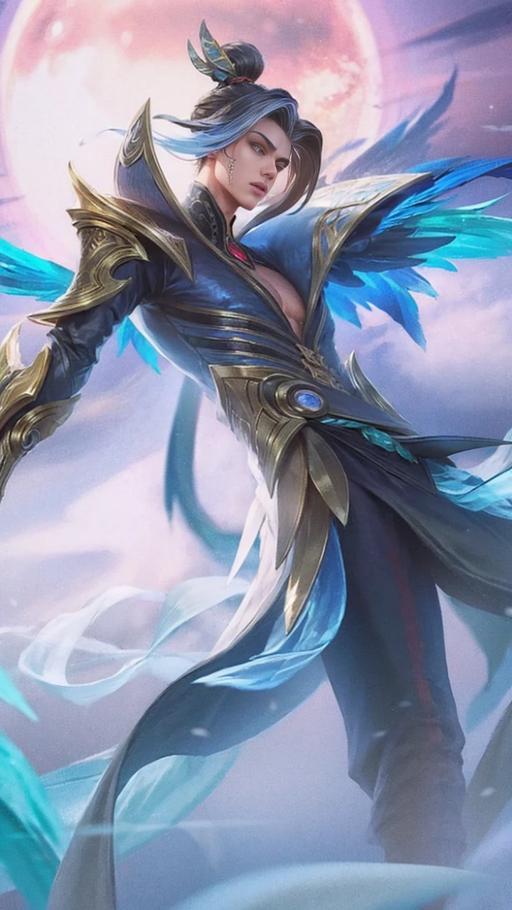 ((male:1.5)),(photorealistic:1.4), best quality, masterpiece, ultra high res, 1man, (detailed face:1.2), (detailed eyes:1.2), (detailed hair:1.2), (detailed clothes:1.2), 4k, (detailed color:1.2)