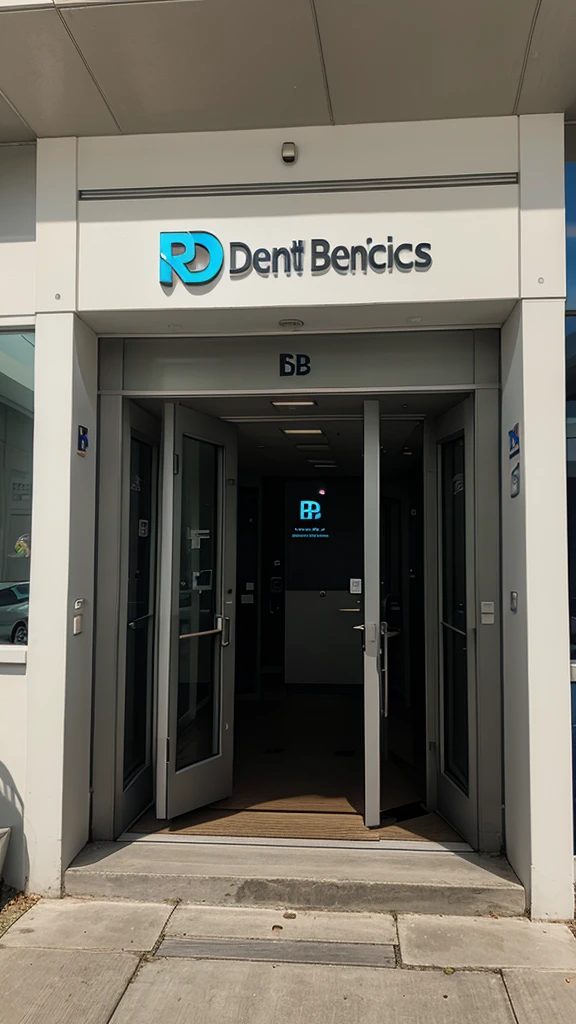 Letter B design for entrance to dental services