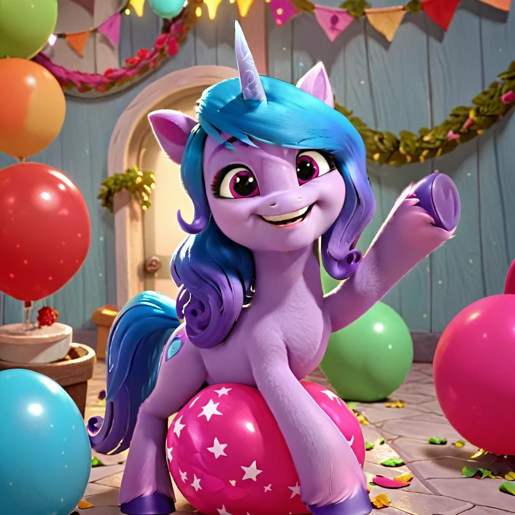 score_9, score_8_up, score_7_up, score_6_up, score_5_up, score_4_up, 
female, Izzy Moonbow, solo, looner, nonpop, balloon nonpop, detailed background, party, selfie, fanservice, plot, balloon ??????, balloon support, 3d, hd, 4k, solo,
safe, rating safe,
???????????, plot, blowing up balloons, balloon blowing, wide ????, arched back, overinflated balloon, tight balloon, necked balloon, translucent balloon, white star print on balloon, balloon inflation, bouncing, squeaking, noisy, loud,
My Little Pony: Make Your Mark, My Little Pony: A New Generation, cinematic, dynamic angle, depth of field, bloom, subsurface scattering